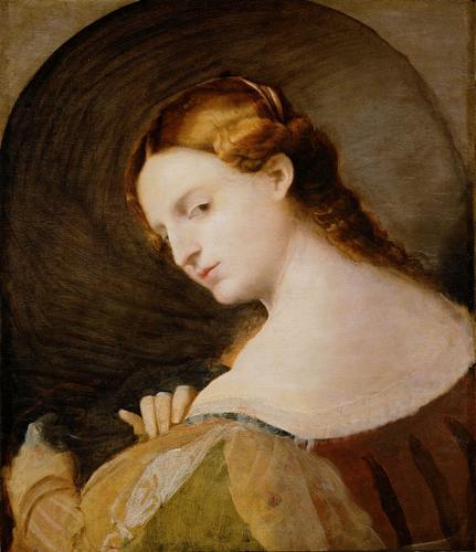 Palma Vecchio Young Woman in Profile